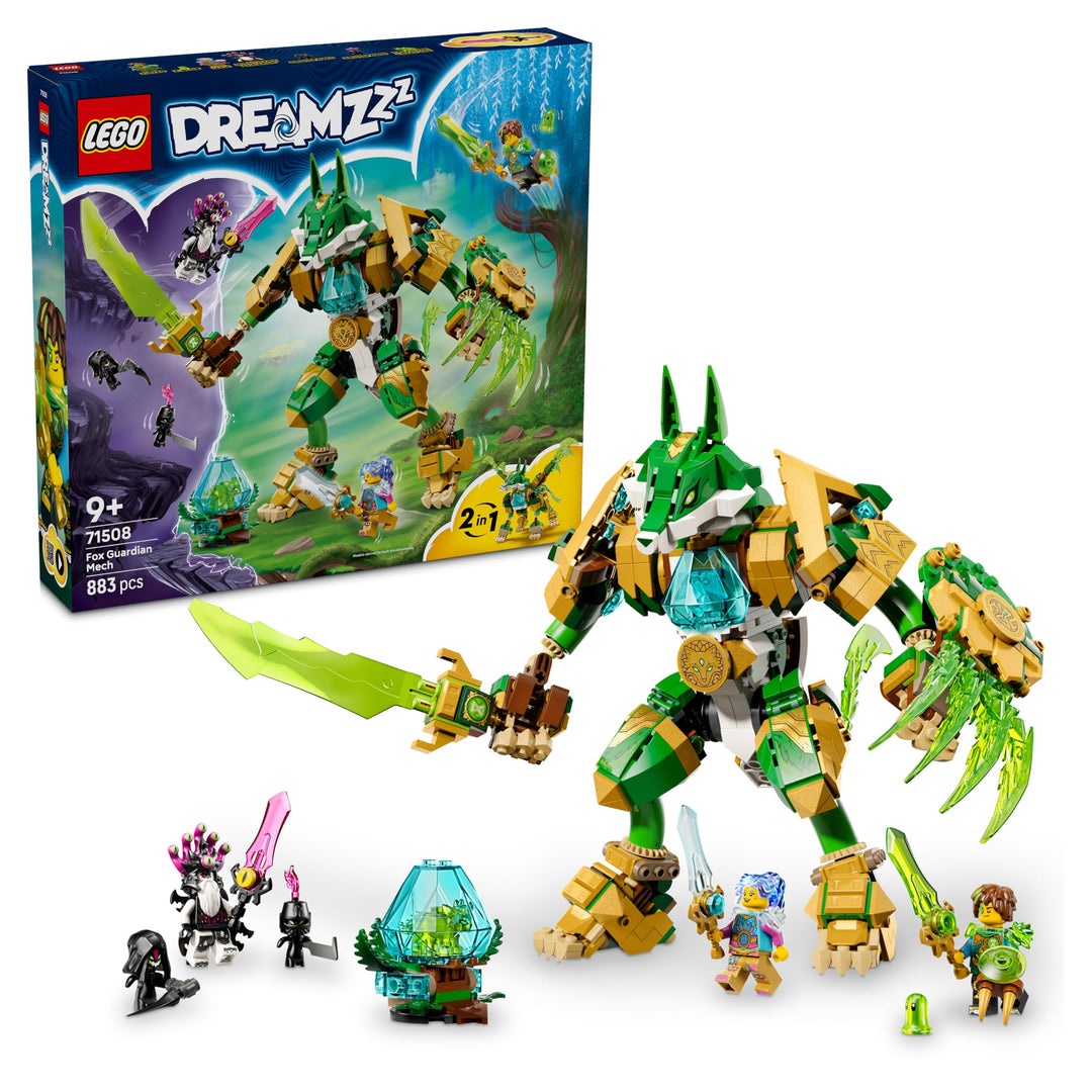 LEGO DREAMZzz 2in1 Fuchs-Wächtermech - Actionfigur, verwandelbar in Fuchskrieger - inkl. 3 Minifigur