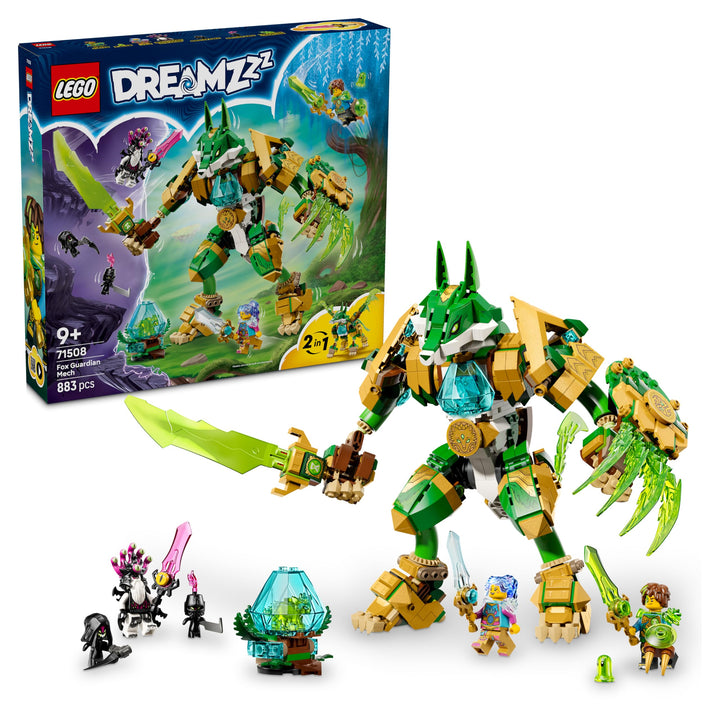 LEGO DREAMZzz 2in1 Fuchs-Wächtermech - Actionfigur, verwandelbar in Fuchskrieger - inkl. 3 Minifigur