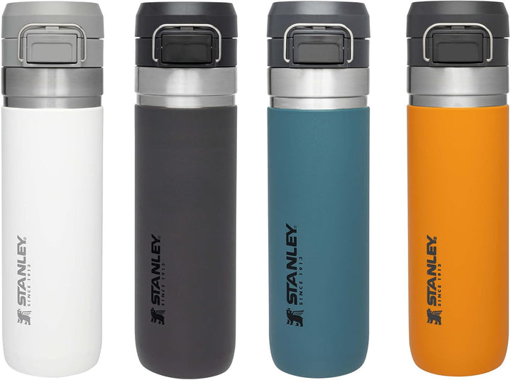 Stanley Quick Flip Trinkflasche Edelstahl .71L/24OZ Saffron – Thermosflasche Auslaufsicher - Hält 12