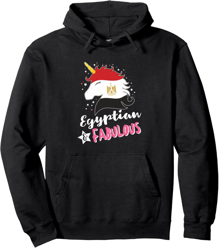 Ägyptische Einhorn Ägypten Flagge Pullover Hoodie