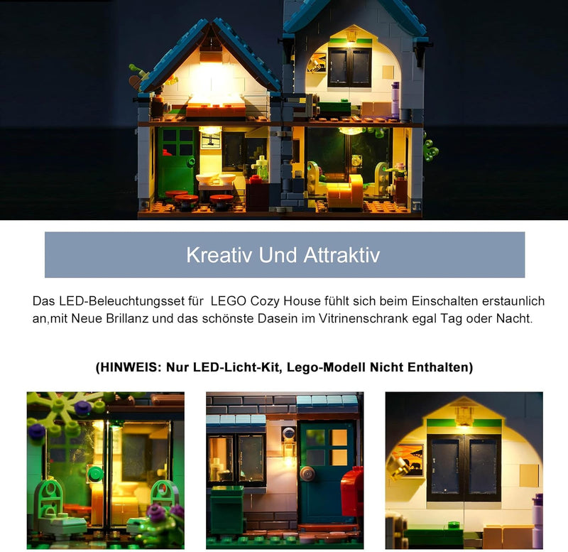 Led Licht Set für Lego 31139 Creator Gemütliches Haus Set (Kein Lego-Modell), Dekorationsbeleuchtung