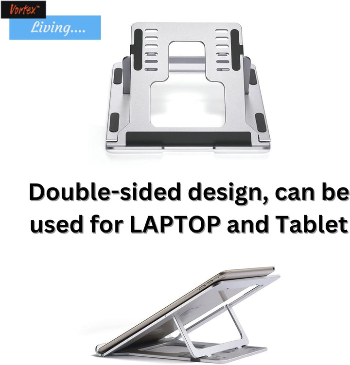 Vortex D24-3 Silver Laptop-Ständer Verstellbarer Laptop-Tablet-Ständer Multi-Winkel-Ständer Telefons