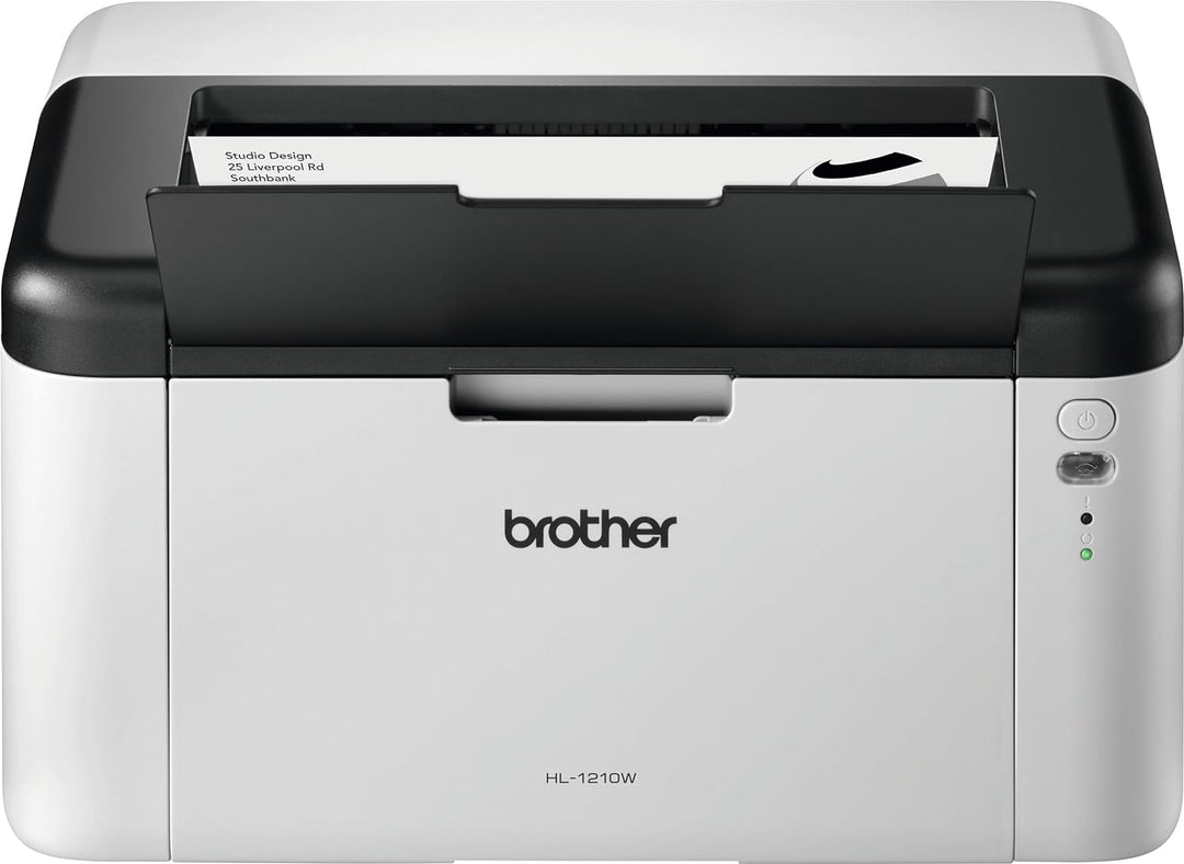 Brother HL-1210W , Monochrom, Kompakter S/W-Laserdrucker weiss/dunkelgrau grau mit WLAN, grau mit WL