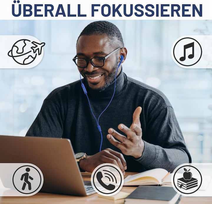 LUDOS FEROX USB C Kopfhörer, 5 Jahre Garantie für iPhone 16 15 Pro Max Plus Samsung Galaxy S24 S23 U