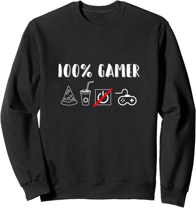 Gamer Zocker Computer Spiel Geschenk Spielkonsole Gamen Fun Sweatshirt