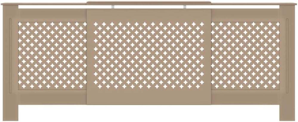 Wohnzimmer Heizkörperabdeckung 205x20.5x81.5 cm MDF Heizkörperverkleidung Dekorative Wabenmuster Des