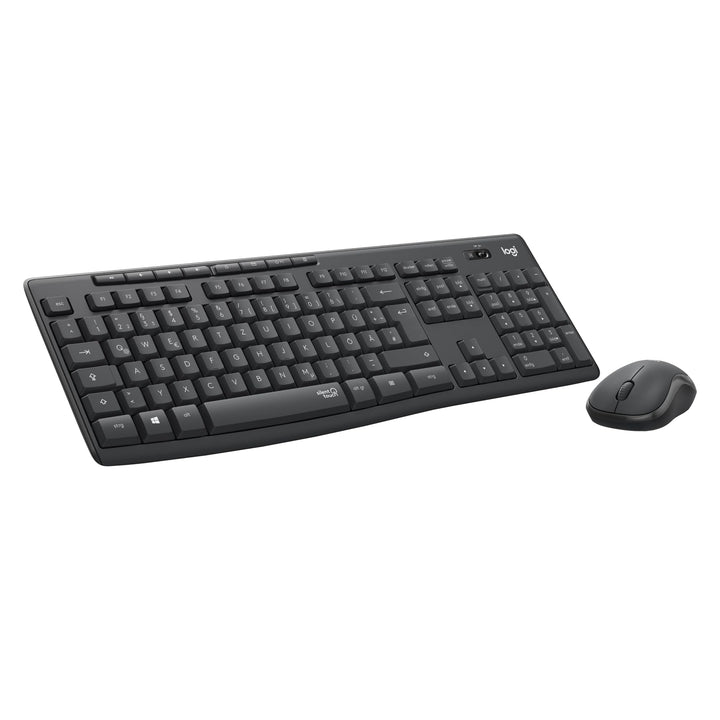 Logitech MK295 kabelloses Tastatur-Maus-Set mit SilentTouch-Technologie, Shortcut-Tasten, optischer