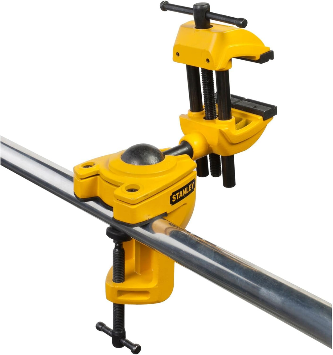 Stanley Maxsteel Multiachsen Schraubstock, mit drei Achsen durch Kugelgelenk, 25kg Spannkraft, 75mm