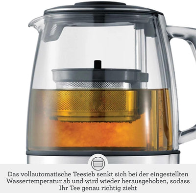 Sage Appliances STM800 the Tea Maker, Teeautomat, 1,5 Liter, Edelstahl 1.5 L Single