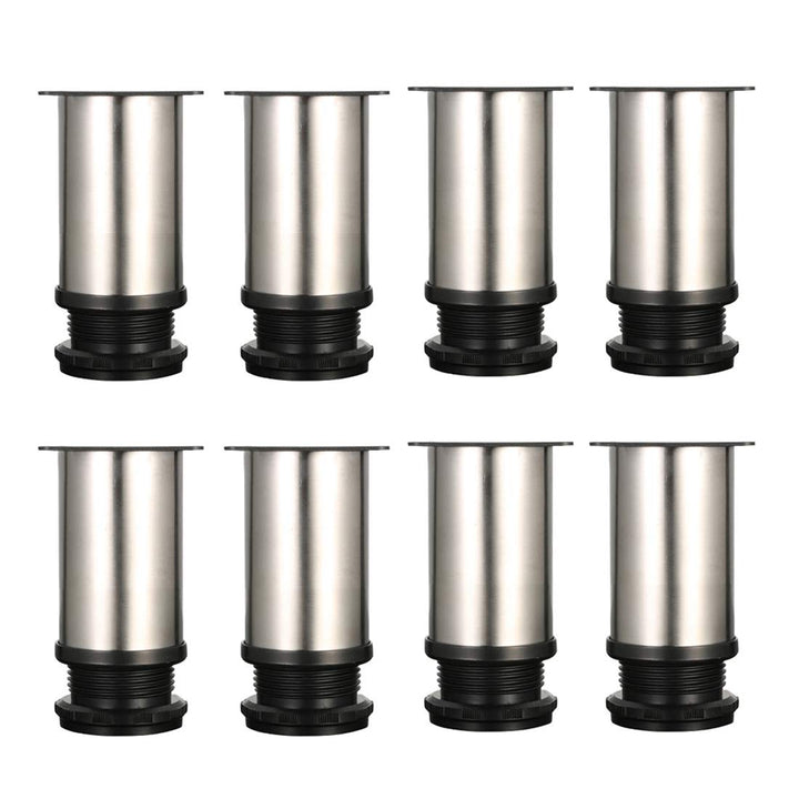 Qrity 8X Tischbeine Edelstahl, Füsse verstellbar, möbelfüsse verstellbar füsse für möbel, Beine für
