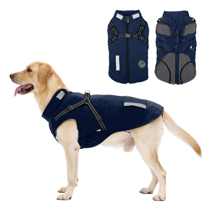 Hundemantel, Winter Hundejacke Wasserdicht Winddichte mit bauchschutz, Outdoor Hunde Wintermantel Hu