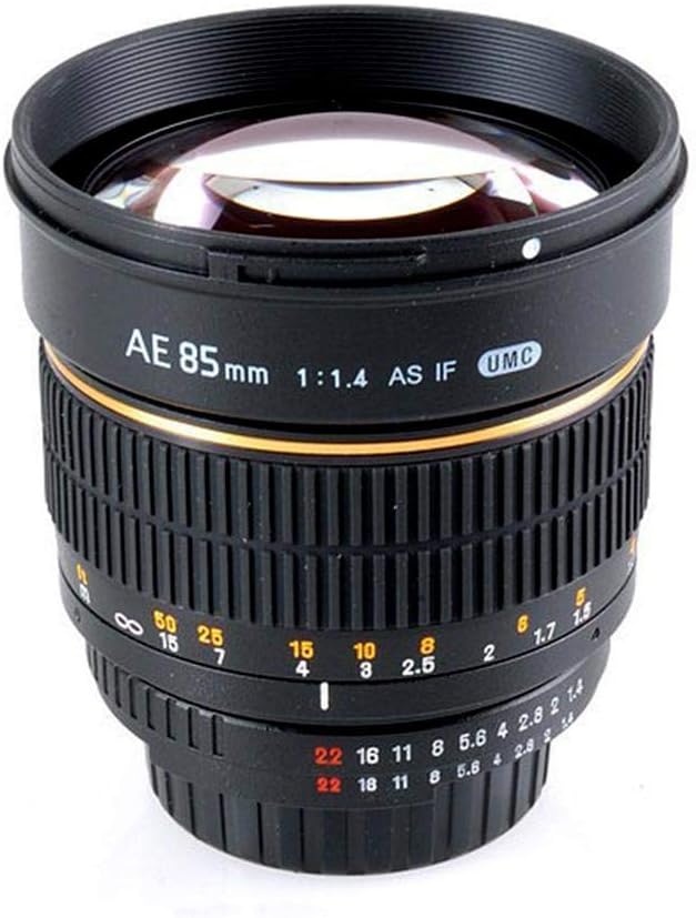 SAMYANG MF 85mm F1.4 AS IF UMC für Fuji X – Vollformat Portrait Objektiv für K-Mount, geeignet für F