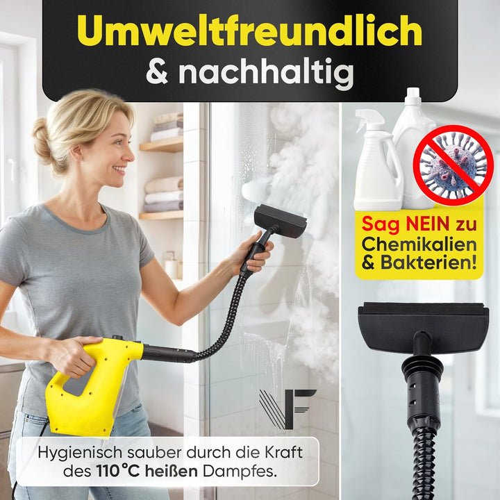 Neighbour's Friend® Dampfreiniger 2 in 1 mit Dampf Mop Funktion – Leistungsstarker Handdampfreiniger