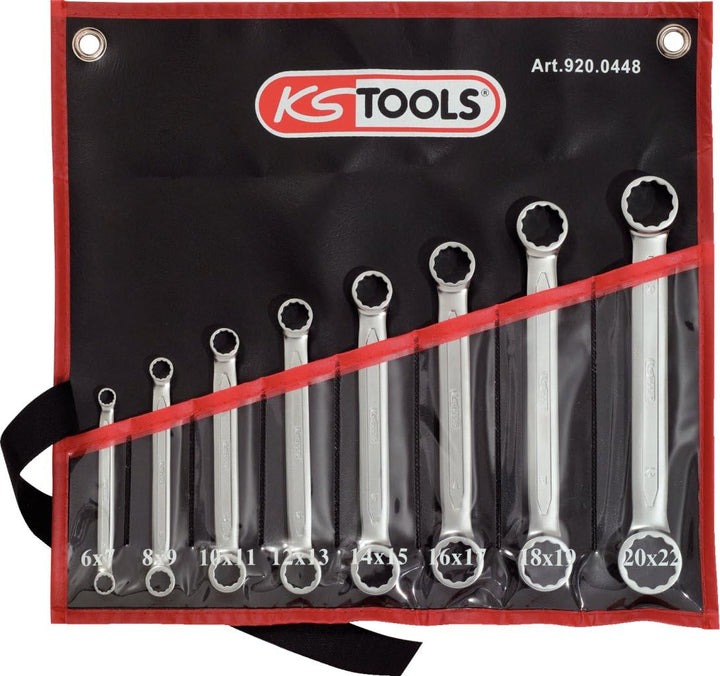KS Tools 920.0448 ULTIMATEplus Doppel-Ringschlüssel-Satz, gerade, 8-tlg.
