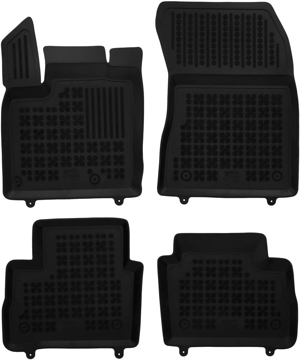 Hohe Gummi Fussmatten mit Rand passend für Nissan Qashqai III (J12) ab 6/2021 (ausser e-Power) AZUGA