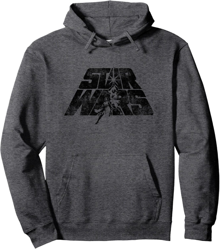 Star Wars Retro Poster Logo Mashup Light Pullover Hoodie