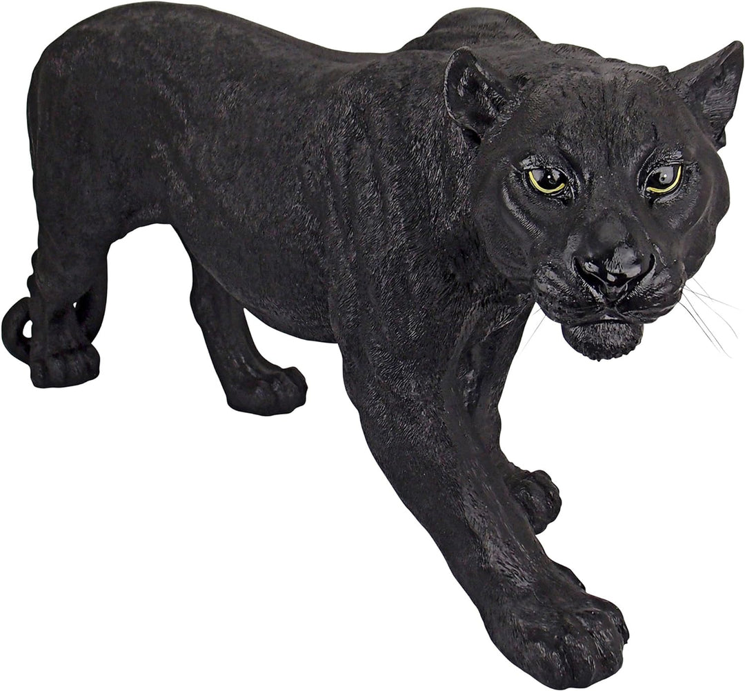 Design Toscano Raubtier im Schatten, Schwarzer Panther - Gartenfigur Large, Large