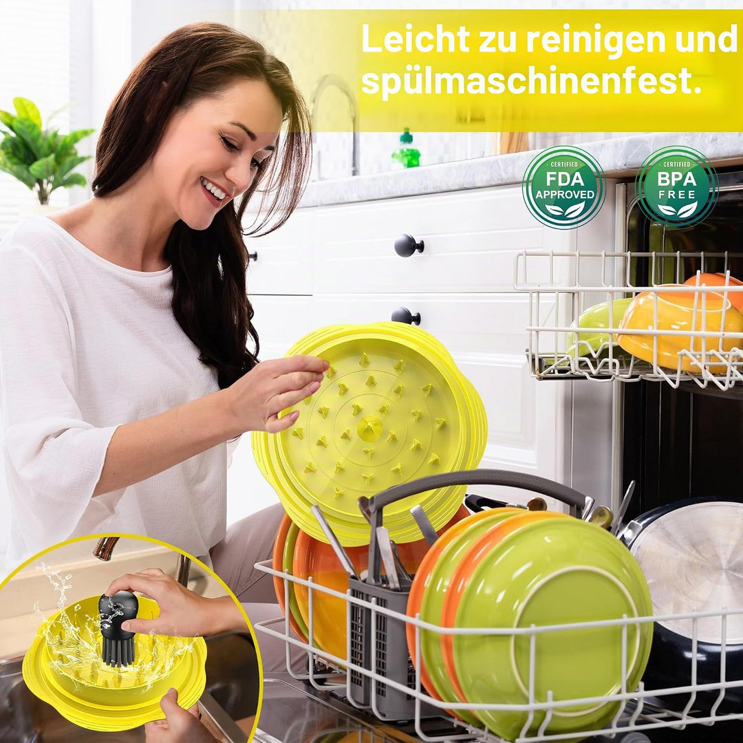 Hähnchen Zerkleinerer 25.5cm Grosser Sichtbar Hühnerbrust Schredder Werkzeug Twist mit Bürste und Ga