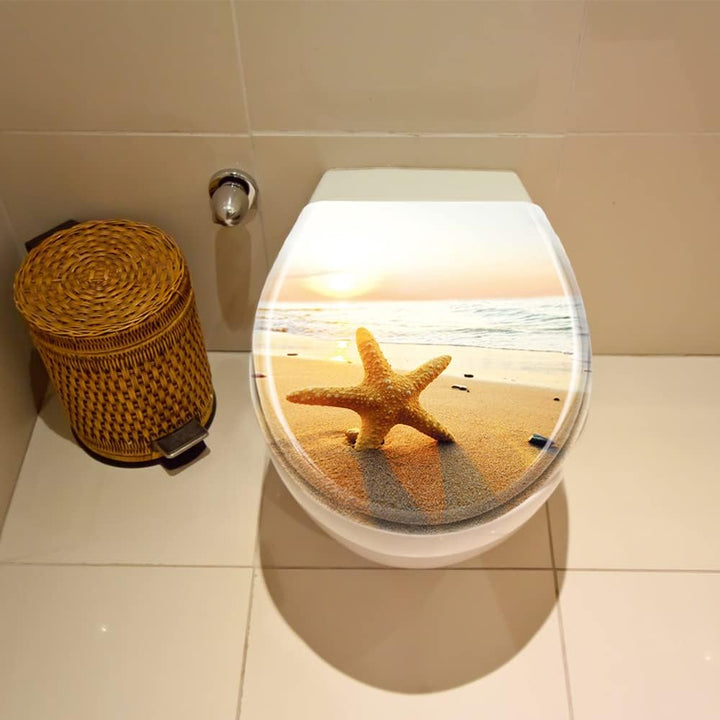 ACXIN WC Sitz mit Absenkautomatik Oval Toilettensitz Antibakteriell Klodeckel Universal Grösse WC Kl