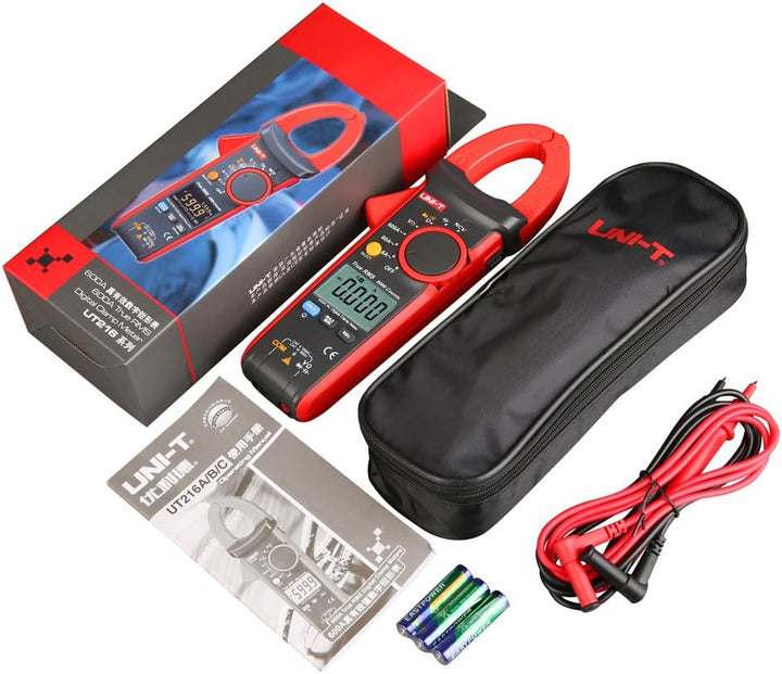UNI-T UT216C True RMS 600A Digitale Strommesszange Voltmeter Amperemeter Auto Range Tester Single, S