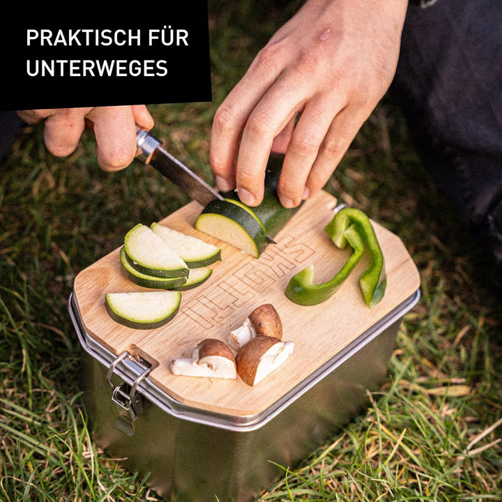 SKOTTI Plank Holzschneidebrett für SKOTTI Boks, passend für Boks 1,0L & 2,5L, einfache Befestigung -