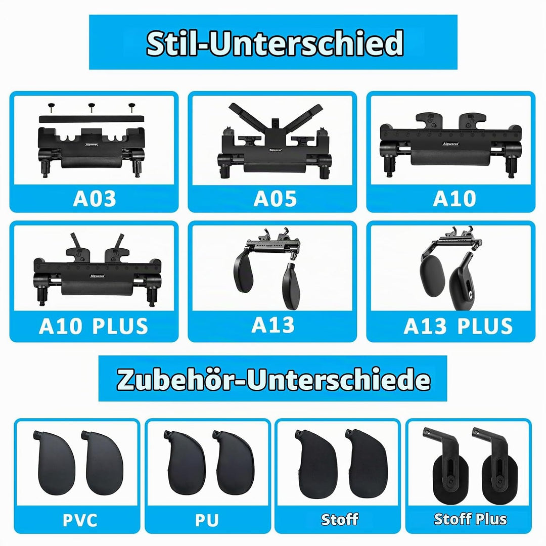 Aipwerer Kopfstütze Auto, Weichem Gedächtnisschaum,Einziehbare Abnehmbare Nackenstütze Autositz Seit