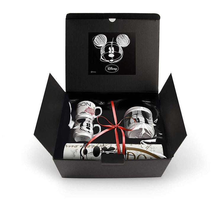 Egan WMSET/26 Set Kaffeetassen, Modell London und Zuckerdose und Platzset, Porzellan, Mehrfarbig, 4