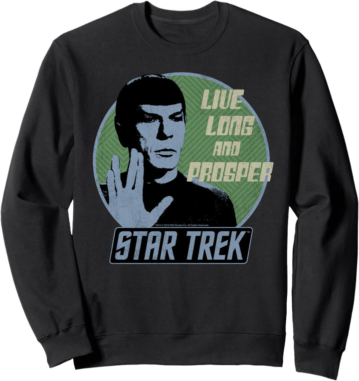 Star Trek Original Series Spock Prosper Retro Badge Sweatshirt