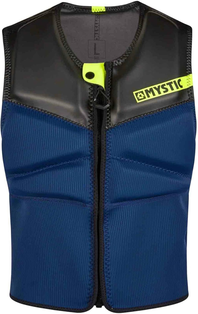 Mystic 2023 Block Kite Surfing Front-Zip Impact Vest - Grey, S