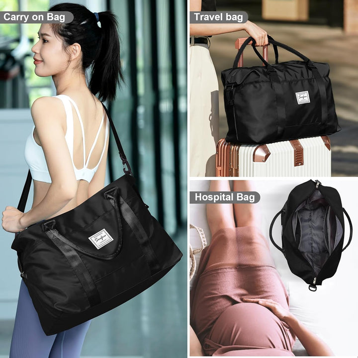 Reisetasche Damen Sporttasche 40x20x25 Ryanair Handgepäck Tasche Weekender Bag Schwimmtasche Wasserd