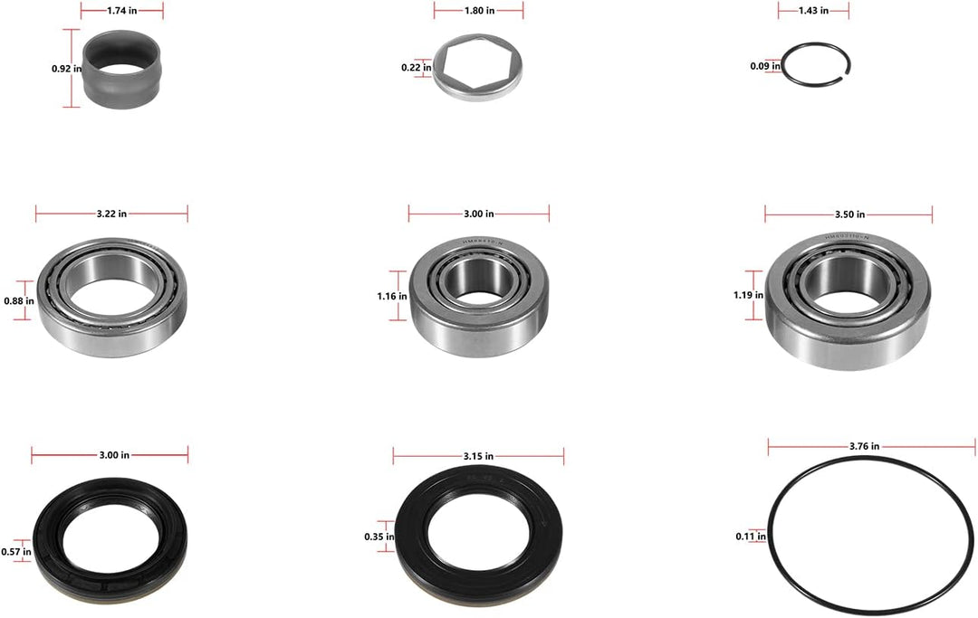 Typ 210 Differential Lager-Reparatursatz passend für BMW M3, M5, E36, E46, E28, E34, E39, E24, E23,
