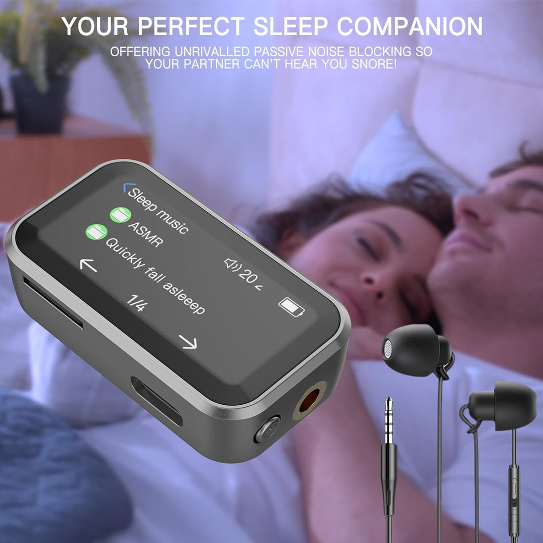 Cuifati 32 GB MP3 -Player mit Bluetooth &amp; Back -Clip, 1,47in Voll -Touchscreen -tragbarer Musikplaye