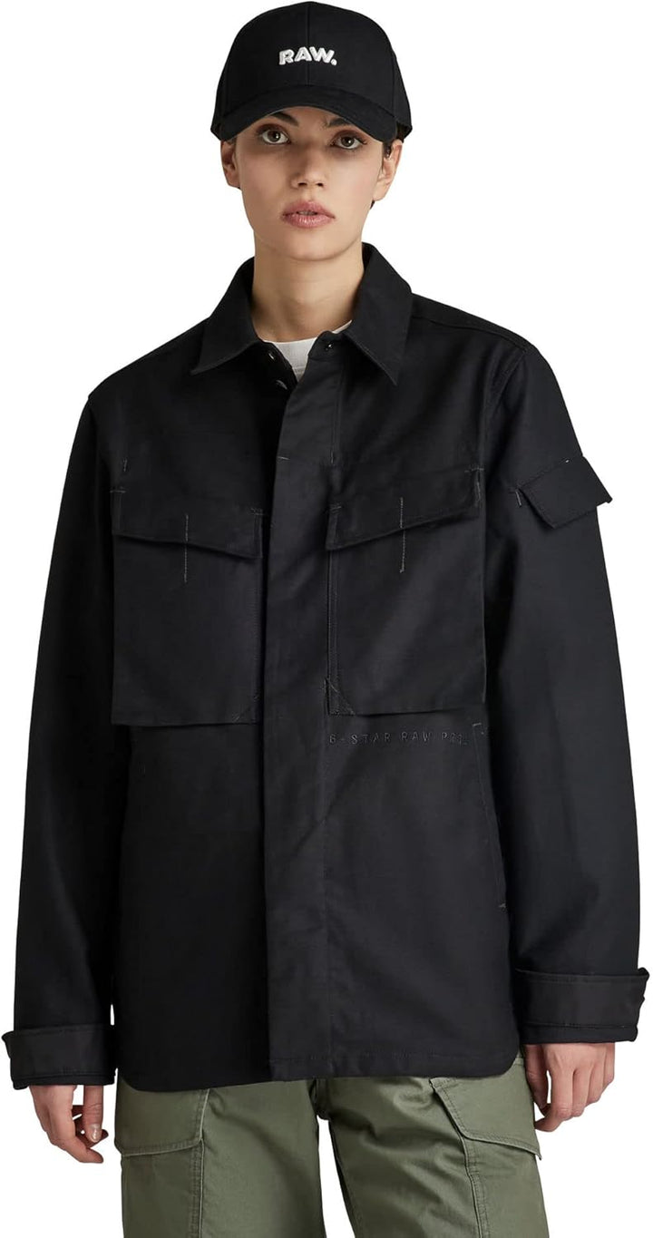 G Star RAW, Herren Mysterious Regular Hemd L Schwarz (Caviar D21982-d190-d301), L Schwarz (Caviar D2