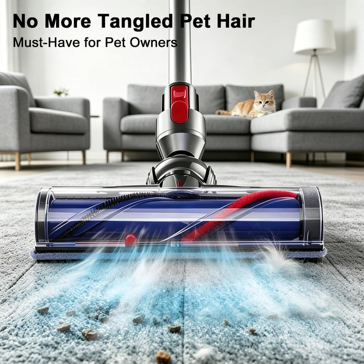 Ersatzkopf mit Anti-Verwicklungsfunktion für Dyson V7 V8 V10 V11 V15 Animal Cyclone Motorised, Schne