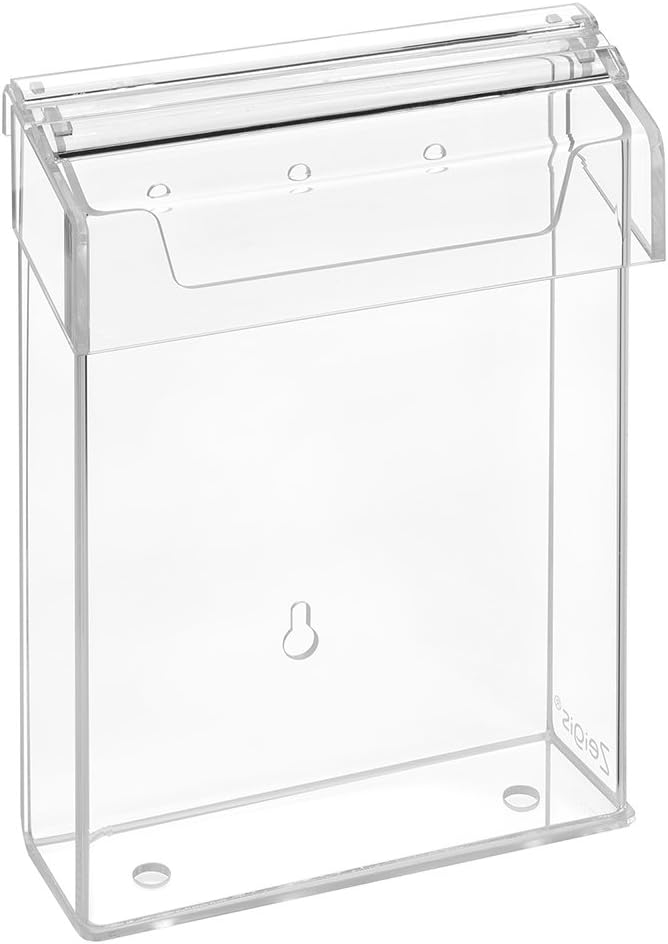 DIN A5 Prospektbox/Prospekthalter/Flyerhalter im Hochformat, wetterfest, für Aussen, mit Deckel, aus