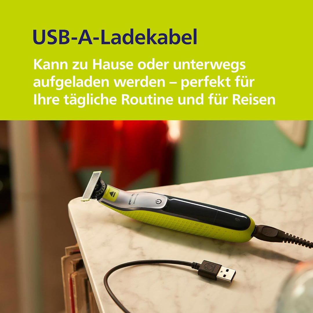 Philips OneBlade 360 Face & Body - Elektrischer Bartschneider, Rasierer und Bodygroomer zum Trimmen,