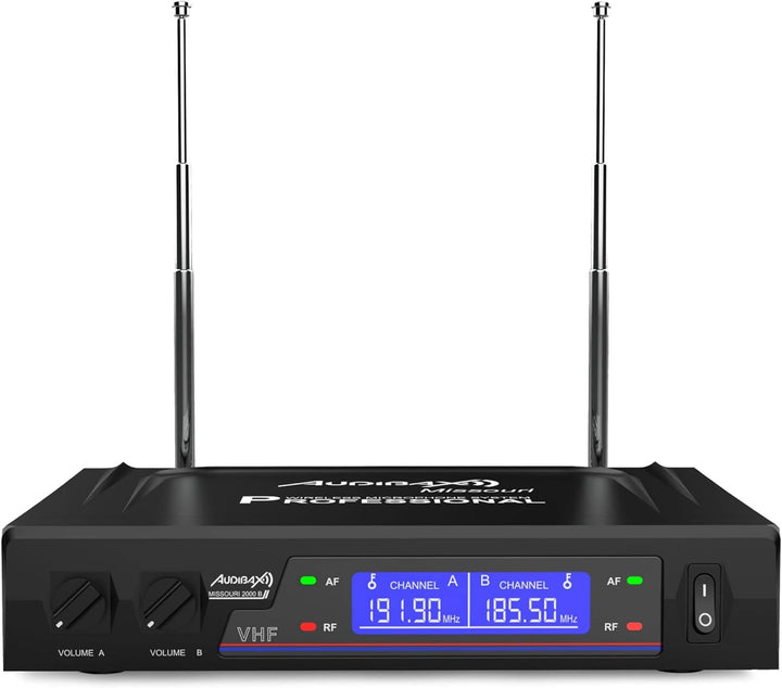 Audibax Missouri 2000 Micrófono Doble Inalámbrico Mano VHF Rango B