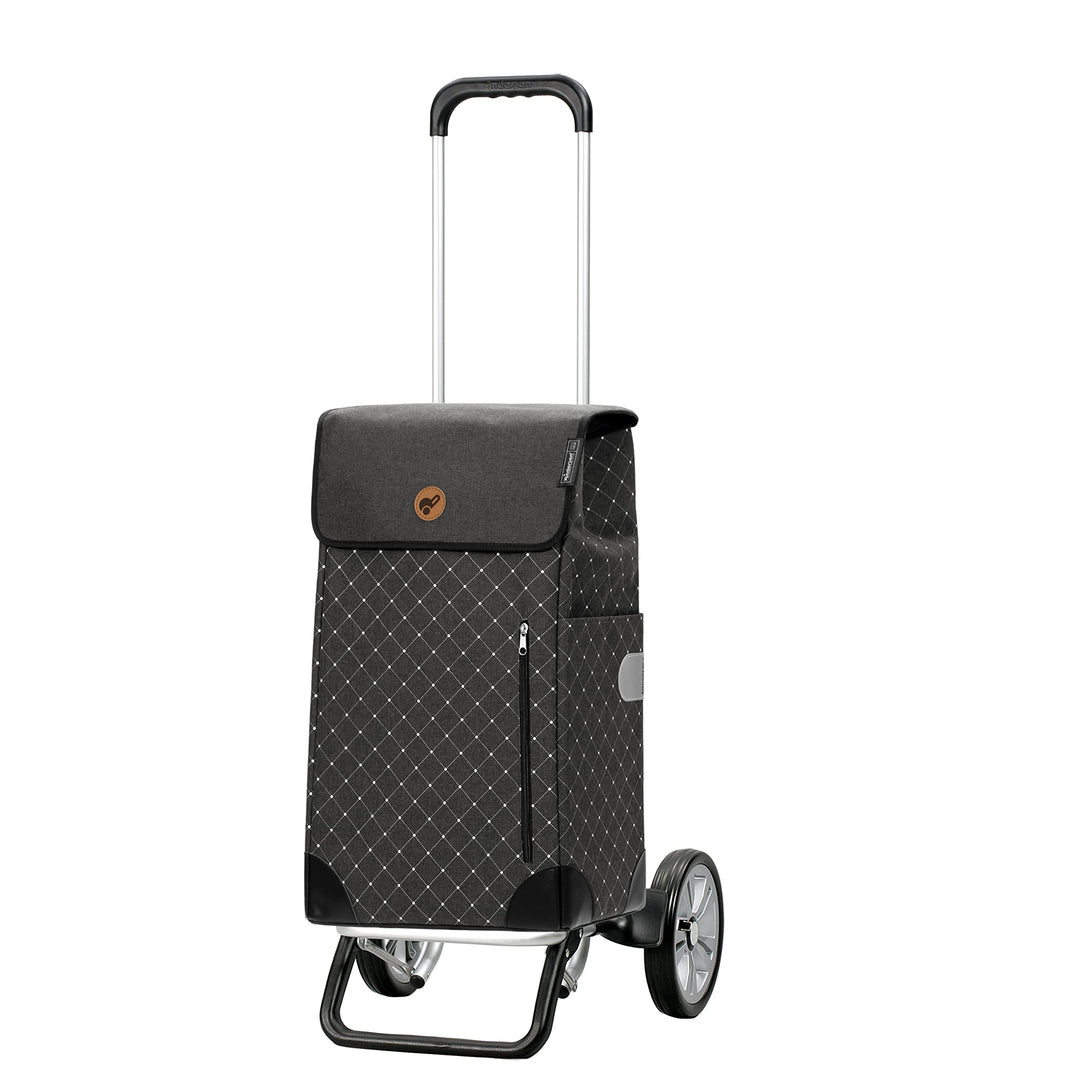 Andersen Shopper Alu Star höhenverstellbar mit Rad Ø 20 cm und 43 Liter Tasche Sofia anthrazit, Anth