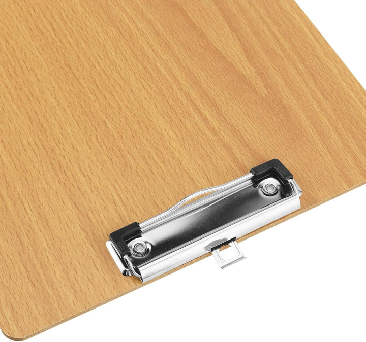 SINJEUN 12 Stück Klemmbrett A4 Holz, Schreibbretter Klemmbrett, Klemmbretter A4, Zwischenablage Schr