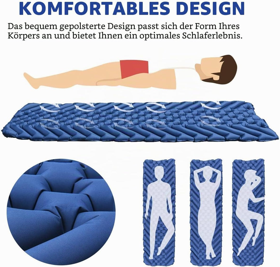 Isomatte Camping Outdoor Ultraleicht Camping Isomatte Aufblasbare, wasserdichte Faltbar Luftmatratze