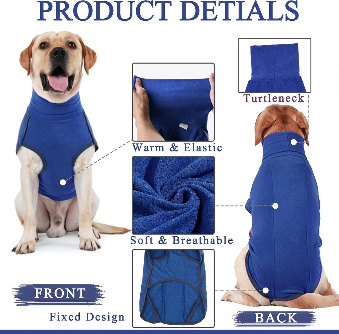 Hundepullover, Fleece Hundemantel, Warmer und Leichter Pulli für Kleine Mittelgrosse Grosse Hunde, W