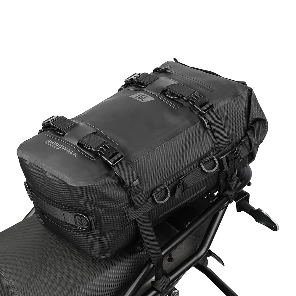Rhinowalk Multifunktionale Motorradtasche Hecktasche Motorradgepäck 15L Motorradkoffer Satteltaschen