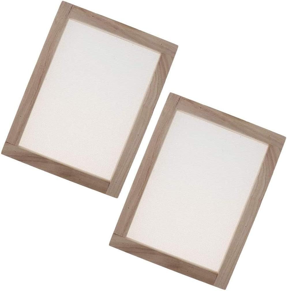 4 Stück Papier Schöpfrahmen, Papierherstellung Rahmen, Papierschöpfsieb, Papierschöpfrahmen für Kind