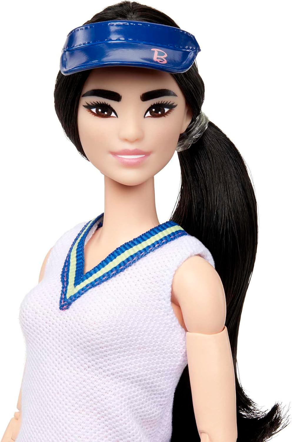 Barbie Made to Move - Tennisspielerin mit Schläger und Ball - Puppe mit 22 Gelenken für realistische