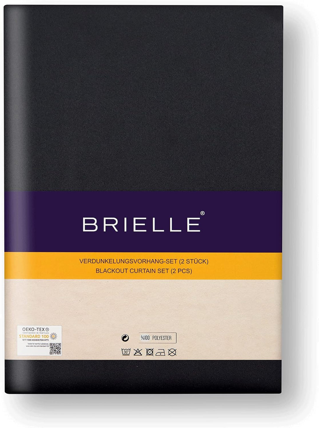 Brielle Premium-Verdunkelungsvorhänge - Blickdicht vorhänge mit Ösen, schalldämpfend - für Wohnzimme
