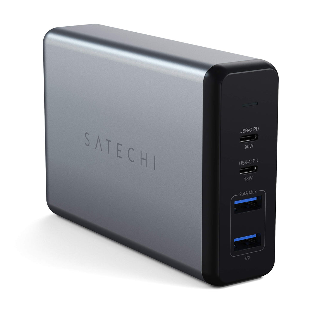 SATECHI 108W USB C PD Tischladegerät – 2 USB-C PD &amp; 2 USB-A Anschlüsse – Für M2/M1 MacBook Pro/Air,