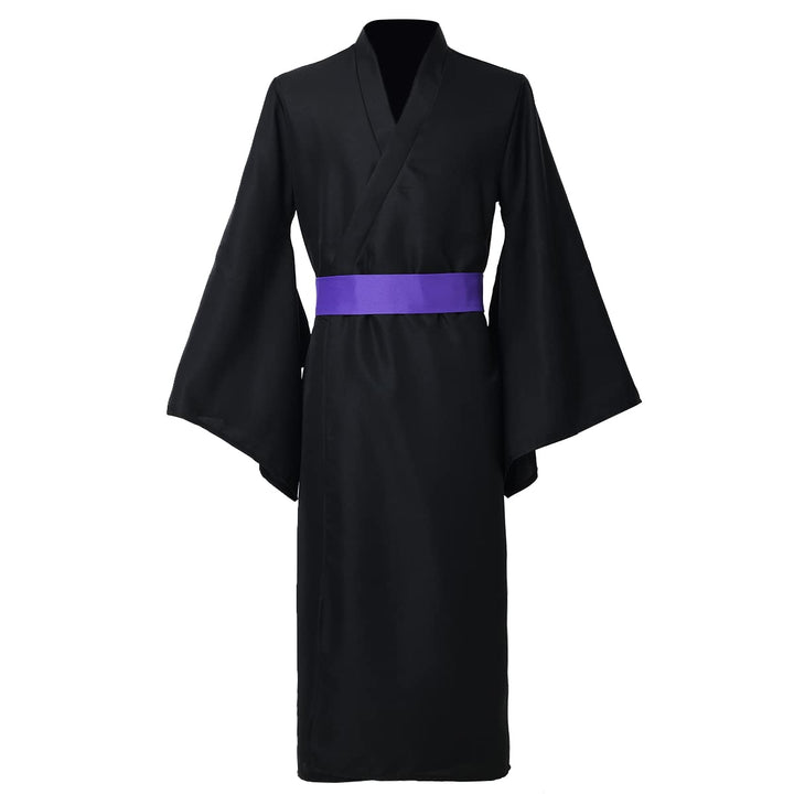 BPURB Herren japanische Yukata traditionell Kimono Robe Pyjamas Bademantel Morgenmantel Langarm V Au