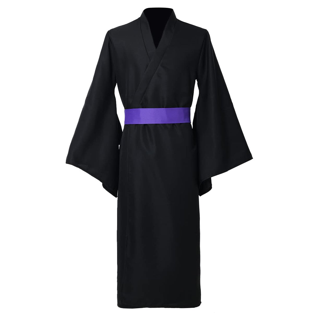 BPURB Herren japanische Yukata traditionell Kimono Robe Pyjamas Bademantel Morgenmantel Langarm V Au