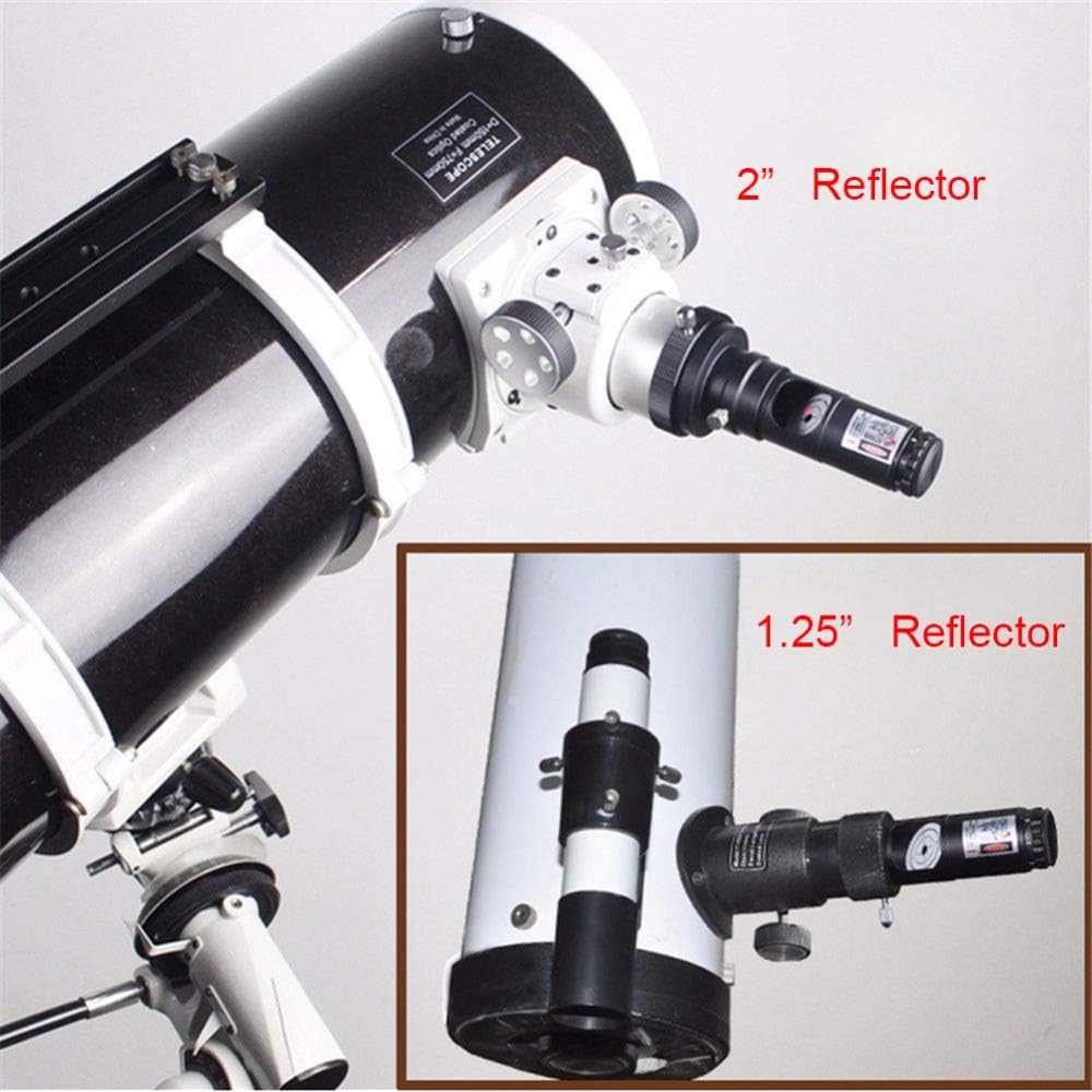 Teleskop-Laser-Kollimator 1,25 Zoll, Bysameyee Kalibrator mit 2 '' Adapter für Newton-Reflektor-Tele