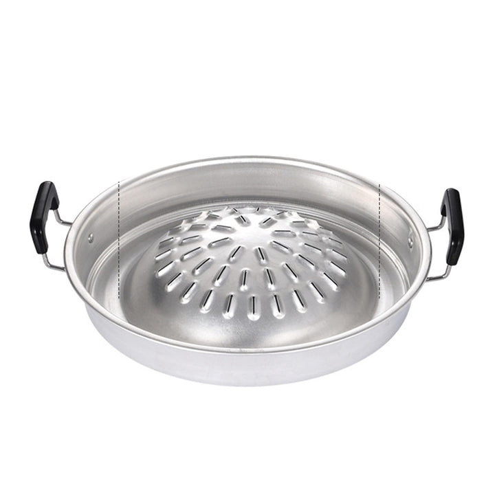 Thai BBQ Grillpfanne, Mookata Thai Steakgrill Holzkohlepfanne Aluminium Grillpfanne Hot Pot für Fami